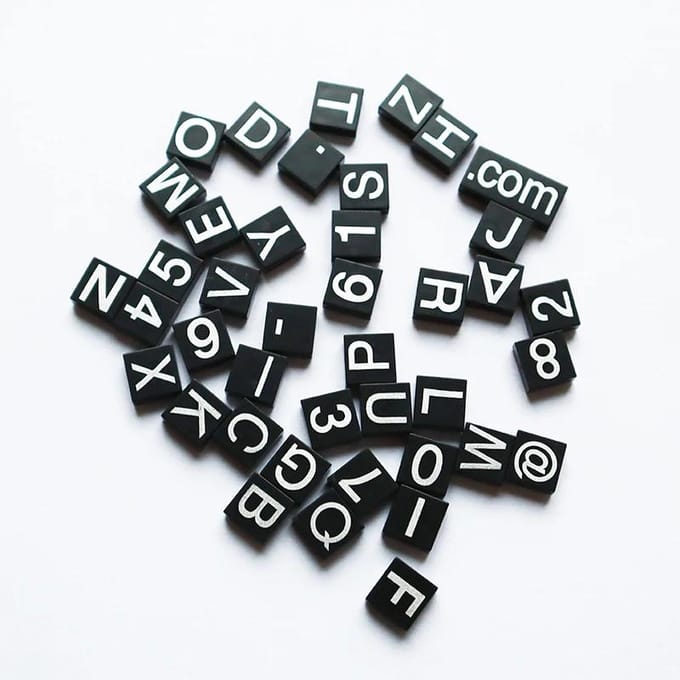 Bouwstenen 41 STKS DIY Letters Cijfers Tegel Bedrukking Constructor Figuren Bakstenen Glad 1x1 3070 MOC