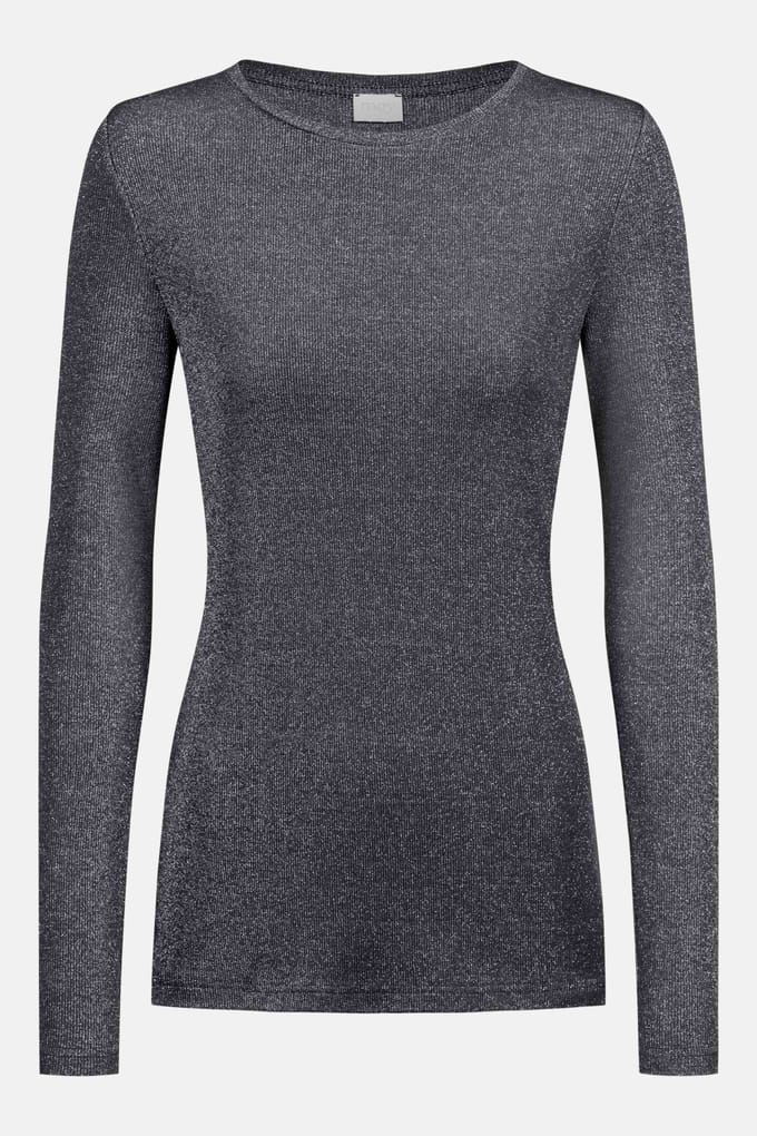 Shirt met lange mouwen Serie Sparkling Rib Thunder Grey