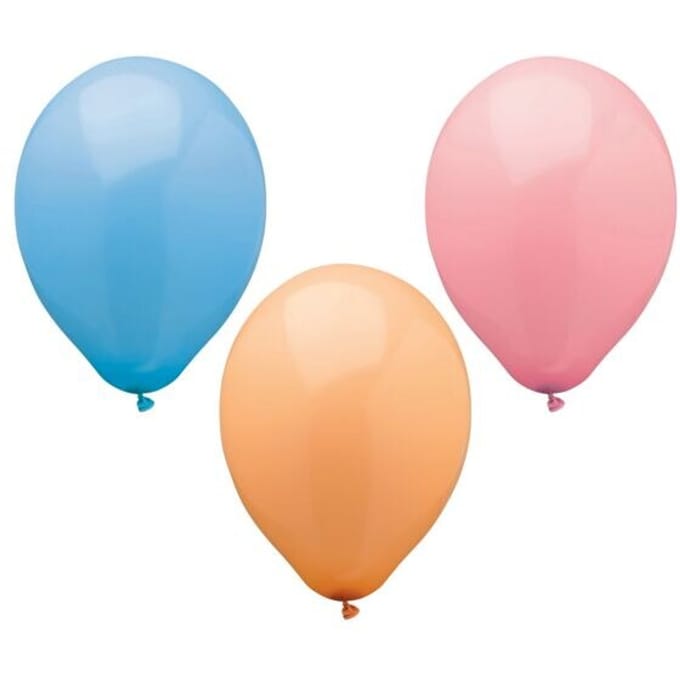 Set van 10 ballonnen »Pastel« geassorteerde kleuren
