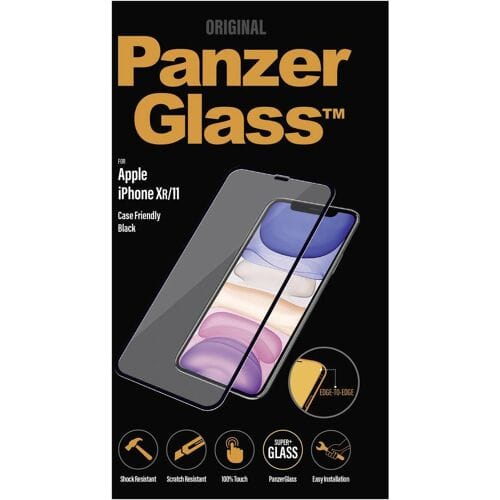 PanzerGlass Screenprotector geschikt voor Apple iPhone XR / iPhone 11 - Glazen Edge to Edge Screenprotector - Case Friendly