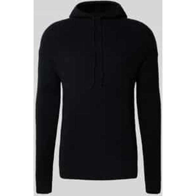 Regular fit hoodie met mix van wol en mohair