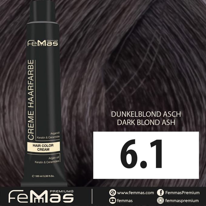Femmas (6.1) - Haarverf - Donkere asblond - 100ml