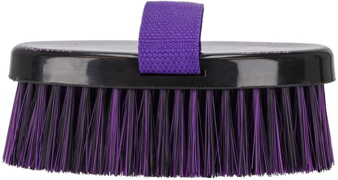 QHP - Zachte borstel Lize - Zwart / Violet