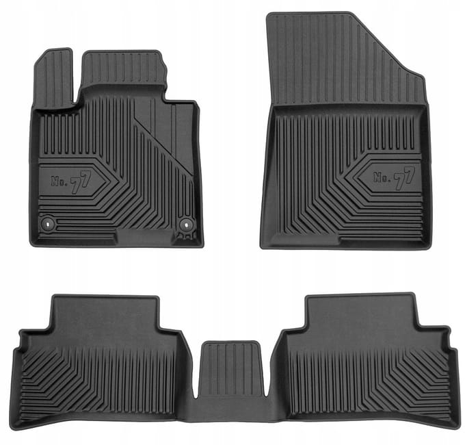 FROGUM No.77 Automatten - Geschikt voor KIA SPORTAGE V (vanaf 2021) - 3-delig - TPE Rubber - Zwart