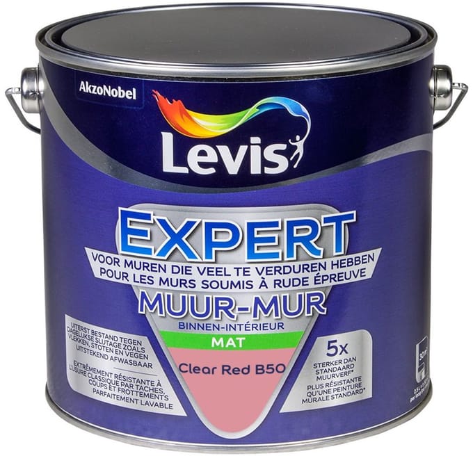 Levis - Expert Muur Binnen Mix - Clear Red B50 - Mengverf - 2,5 L