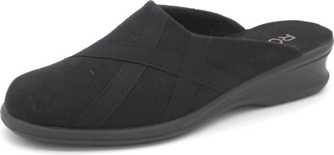Rohde Dames Pantoffel Muil - 2500-90 Zwart - Maat 5½ (38.5)