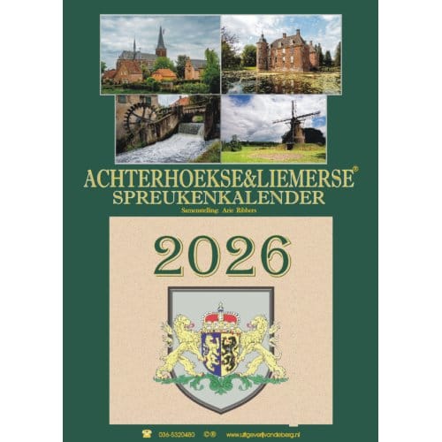 Achterhoekse & Liemerse Spreukenkalender 2026 - Arie Ribbers