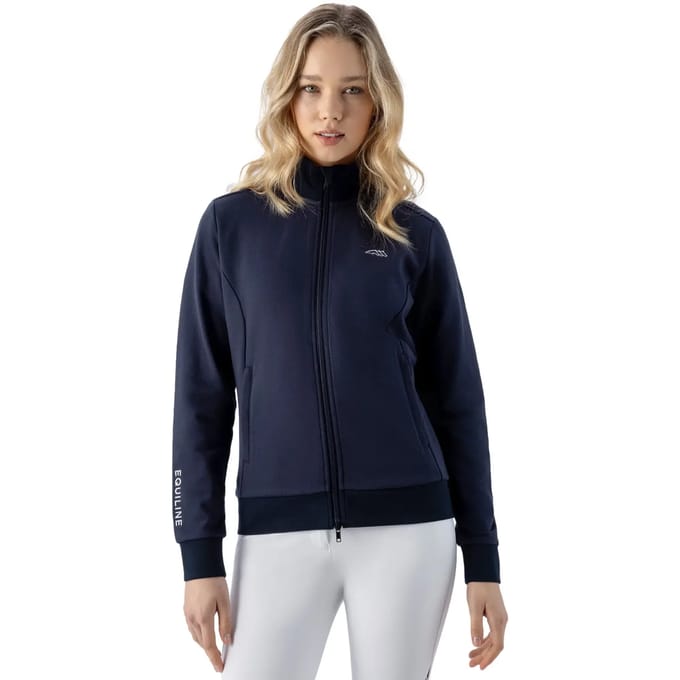 Damessweatshirt met rits Equiline Eqcarrek
