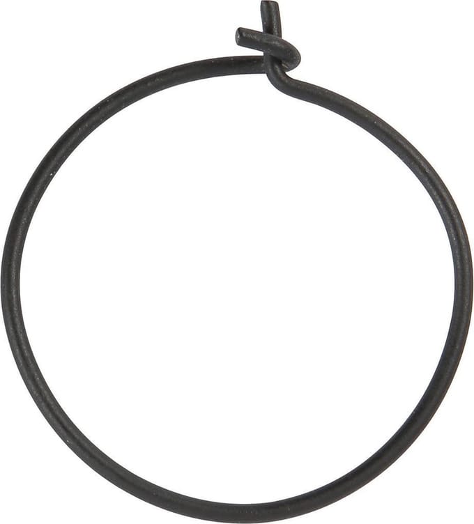 Creotime Oorbellen 20 Mm Rond 8 Stuks Zwart