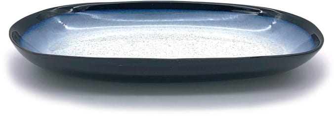 Lavandoux - Serveerbord - Reactief Glazuur - 36 x 21 cm - Blauw