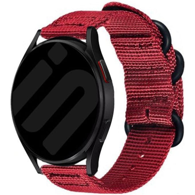 Huawei Watch GT 6 - 46mm nylon gesp bandje (rood)
