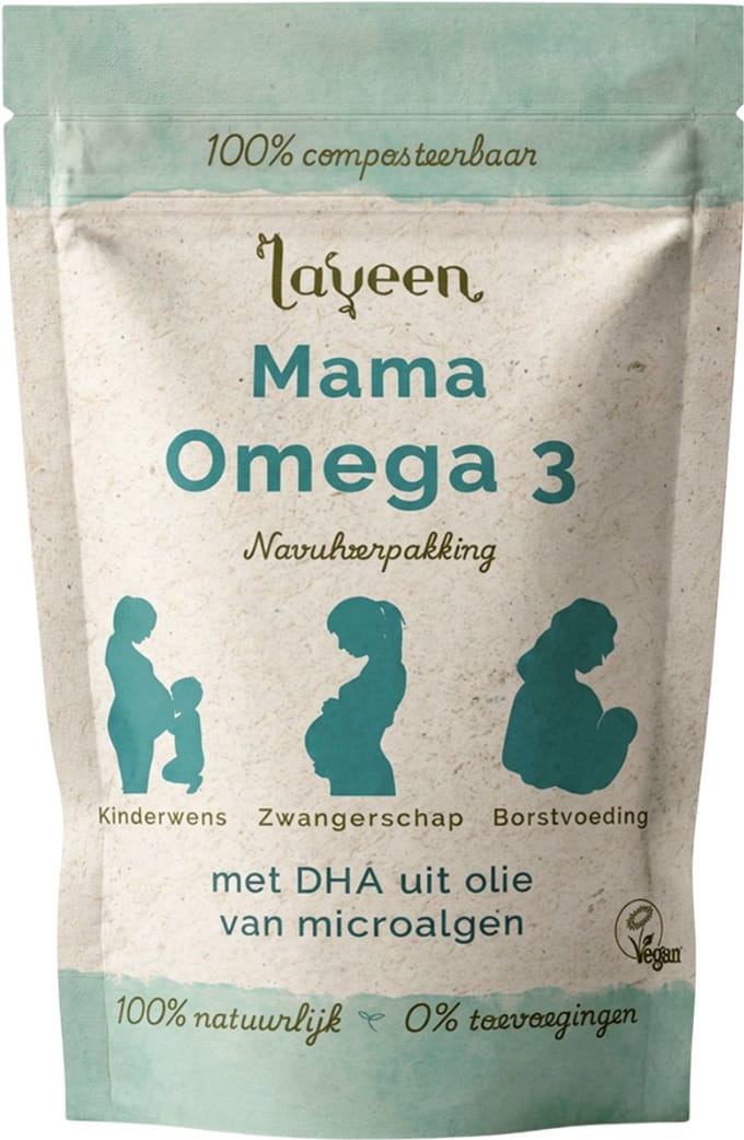 Laveen Mama Omega 3 - Navulverpakking/Refills - 30 capsules - DHA - Vegan - 100% natuurlijk