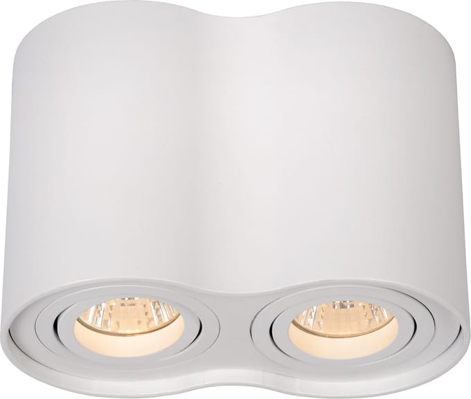 Lucide TUBE - Plafondspot (Plafondlamp) - 2xGU10 (MR16) - Wit