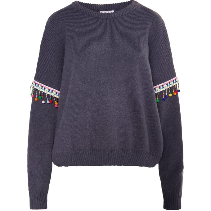 IZIA Jumper Dames donkergrijs