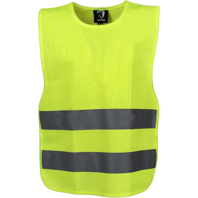 Gilet met fluorescerende en reflecterende elastieken HORKA