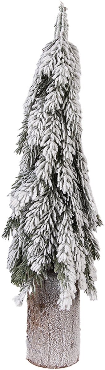 Clayre & Eef Mini Kunstkerstboom Ø 18x57 cm Groen Kunststof
