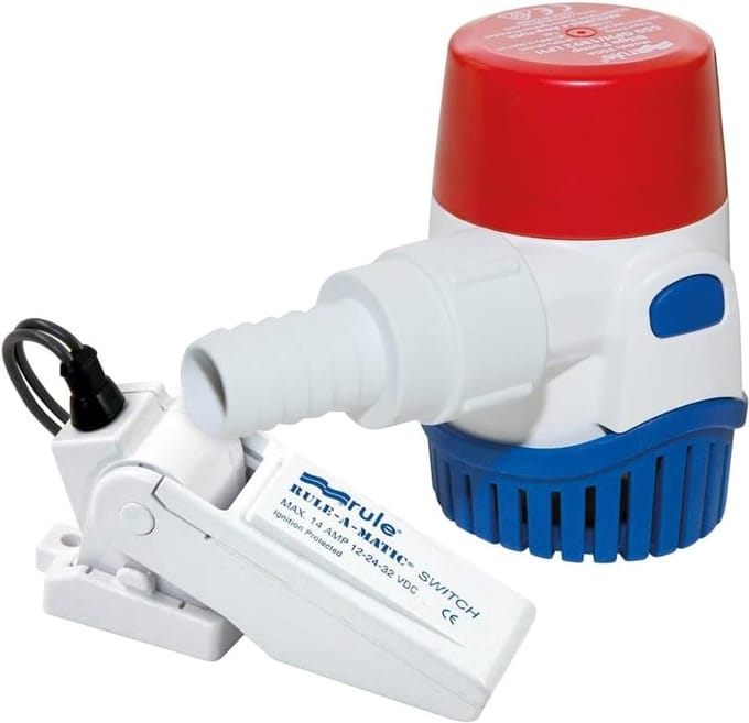 Rule 24DA-35A 360 Standaard Bilgepomp 1363 l/u 12V + Bilgeschakelaar