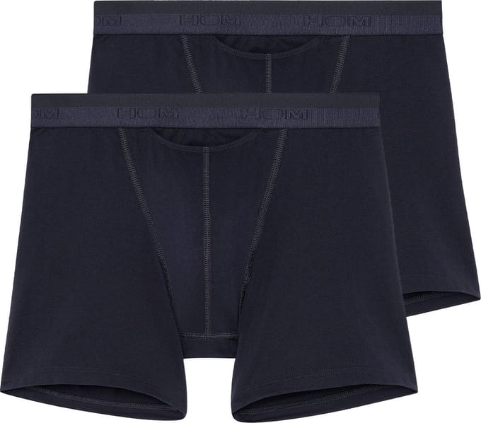 Hom Ho1 boxershorts long 2-pack blauw