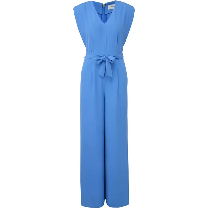 comma - female - Jumpsuit met wijde pijpen