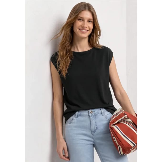 Basic shirt met boothals