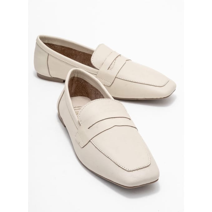 Morne Leren Loafers Dames