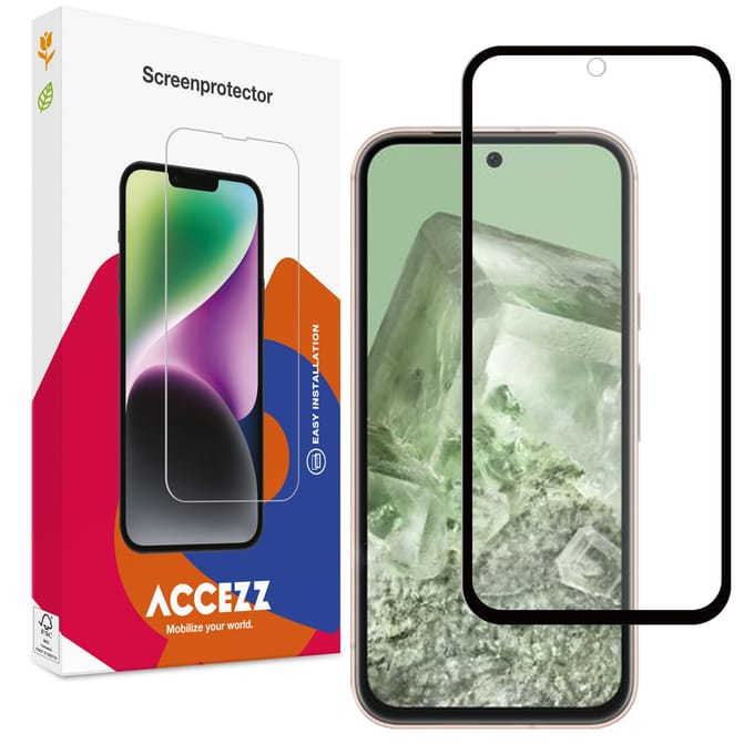 Accezz Screen Protector - Geschikt voor Google Pixel 8a - Gehard Glass Full Cover