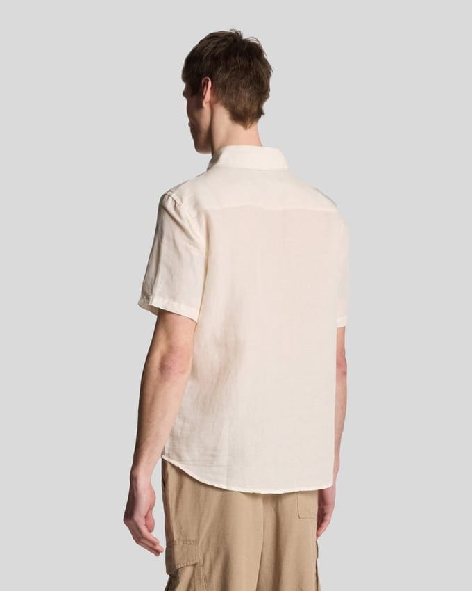 Lyle & Scott Hennep Korte Mouwen Shirt - Beige