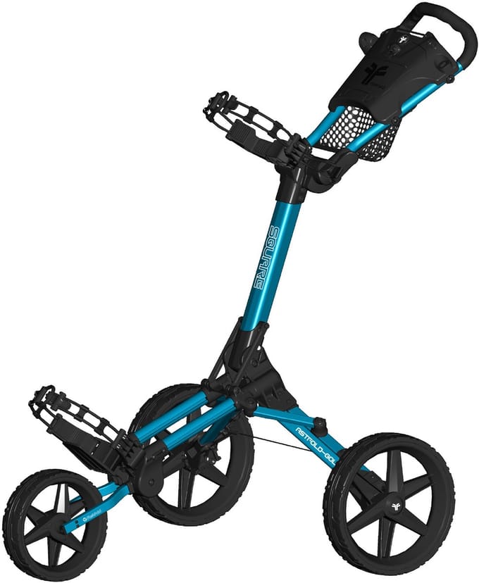 FastFold Square Golftrolley - Aqua Blauw