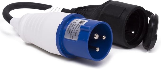 Benson CEE verloop contra - 0.20m - IP44 - 16A 230V 3500W