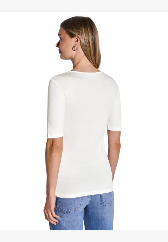 T-shirt met V-hals