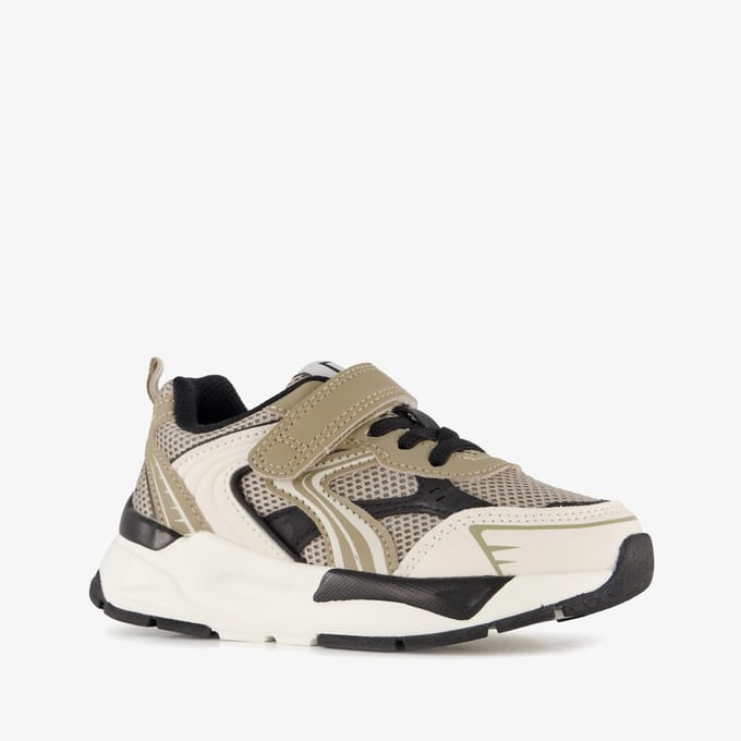 Blue Box jongens sneakers kaki wit - Maat 27