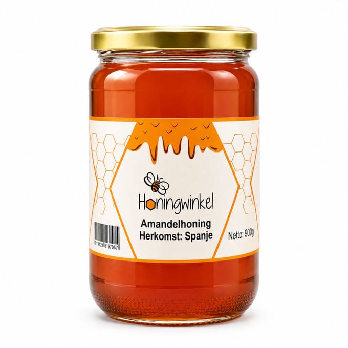 Amandelhoning 900g Spanje Honingwinkel (vloeibaar)