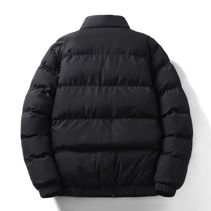 Gewatteerd Heren Winter Gewatteerd Jack Verdikt Jongens Brood Gewatteerd Jack 5XL zwart