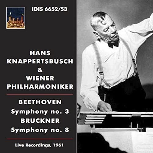 CD HANS KNAPPERTSBUSCH - Beethoven: Symfonie nr. 3, Bruckner: IDIS Italië Klassiek Gebruikt white