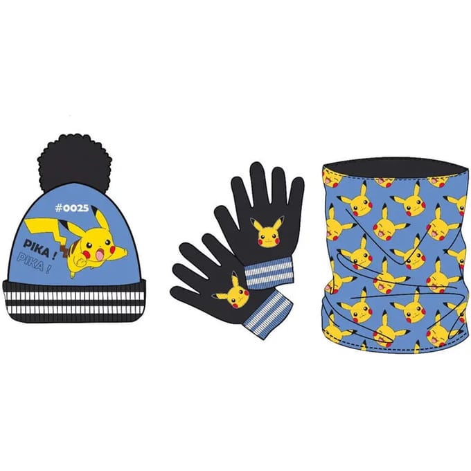 Handschoenen, sjaal en muts Nintendo Pokémon