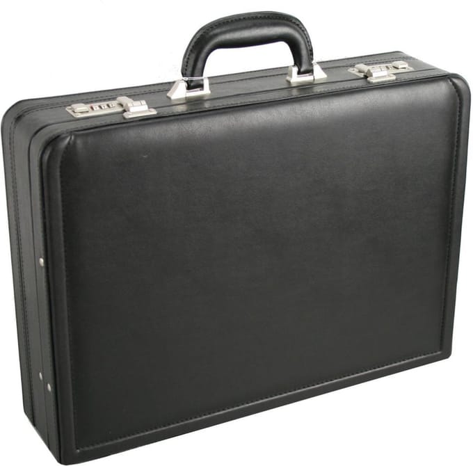 d & n Traditionele aktetas 46 cm - - schwarz