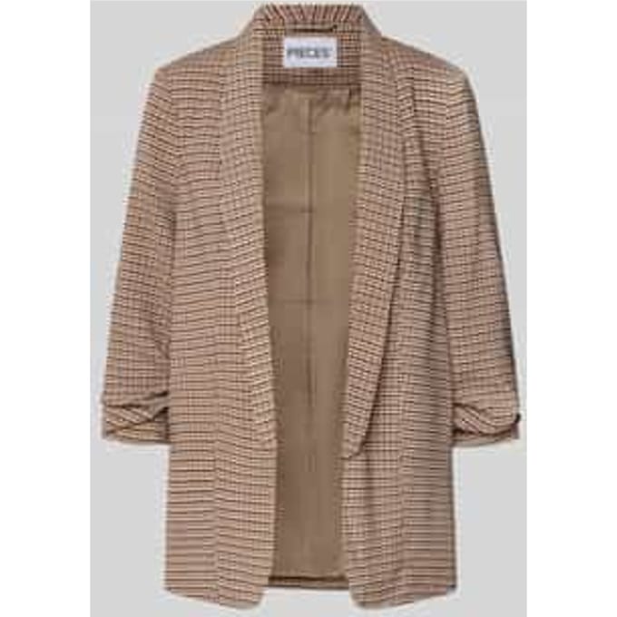 Shaped fit longblazer met sjaalkraag model 'BOSELLA'