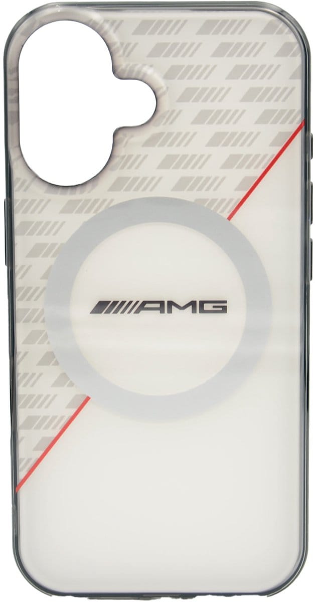 AMG iPhone 16 Backcover hoesje Double layer - Magsafe - Rood