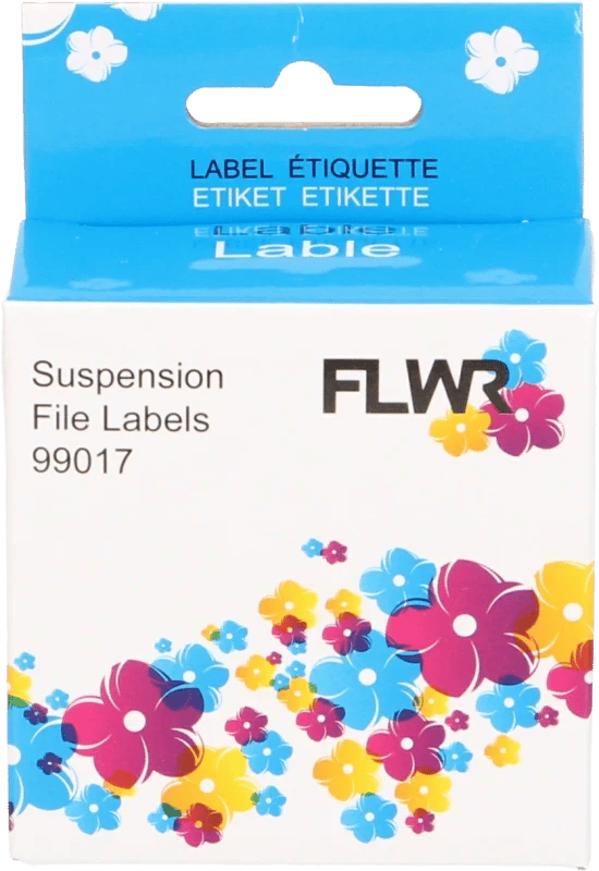 FLWR - Printetiket / 99017 / Wit - Geschikt voor Dymo