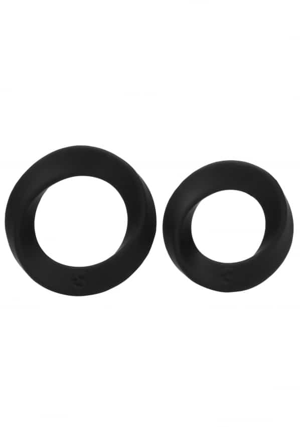 Sono No 86 - Siliconen Cockring set - Zwart