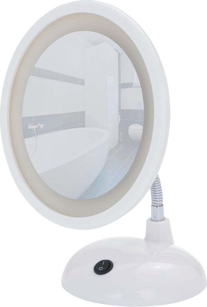 Wenko Cosmeticaspiegel Style Led 17,5 X 28 Cm Wit
