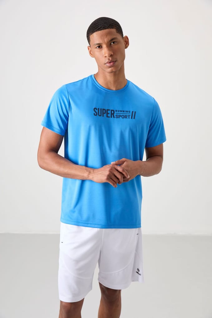Heren Gedrukt Crew Neck T-Shirt