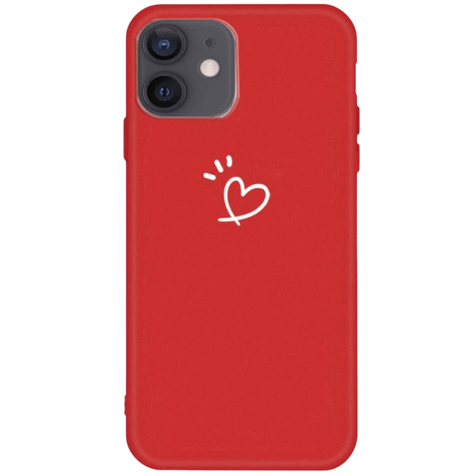 Mocaa iPhone 12 Mini Love Heart Case Rood