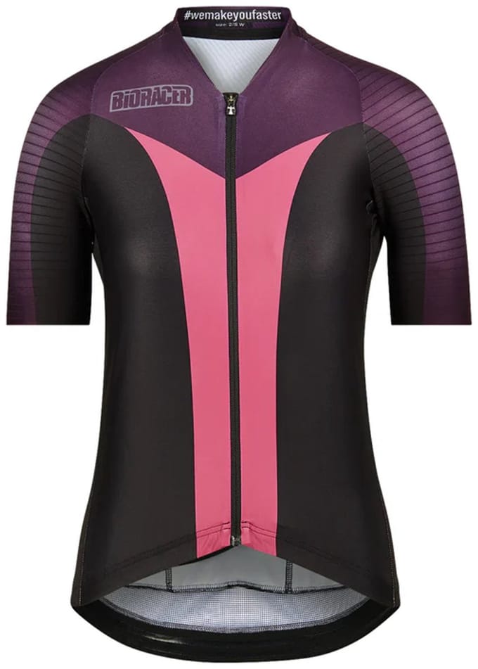 Bioracer Icon Dames Wielershirt Block Deep Purple Maat M