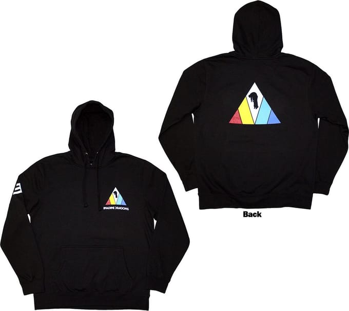 Imagine Dragons - Triangle Hoodie/trui - S - Zwart
