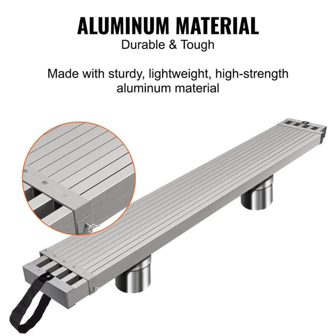 Aluminium Werkplank Uitschuifbaar 8-13 ft 500 lb Capaciteit Steigerplank
