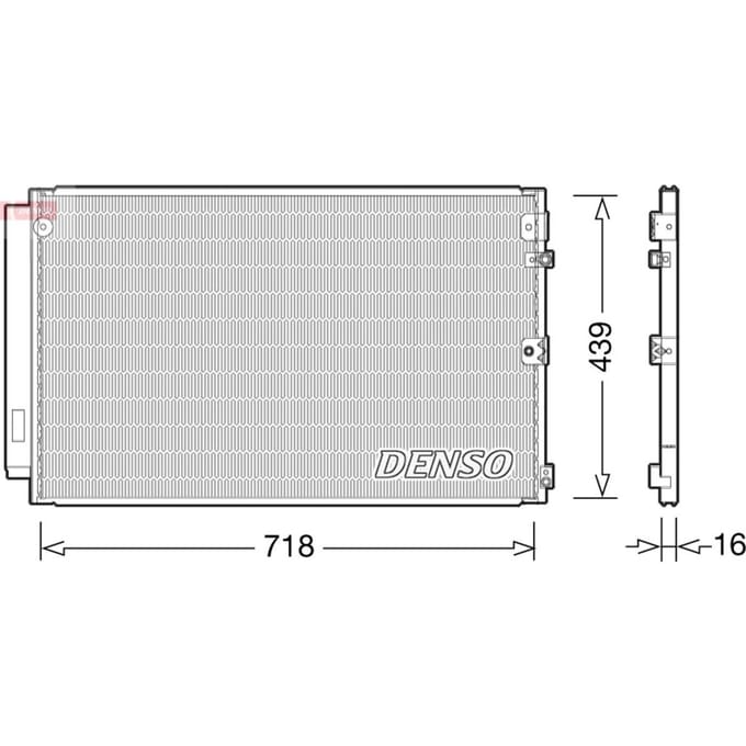 Condensator, airconditioning DENSO DCN51011