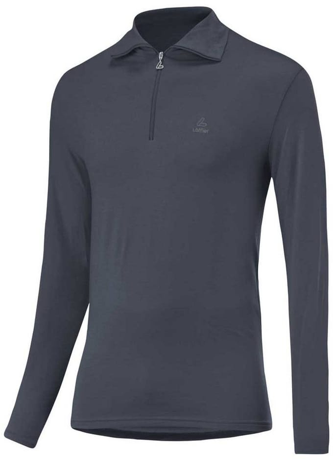 Loeffler Transtex Basic T-shirt Met Lange Mouwen Grijs XL Man