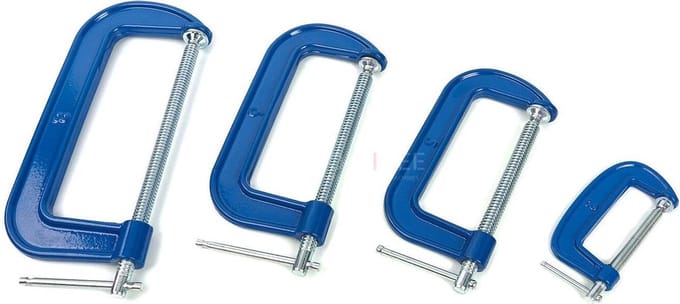 hbm professionele stalen c-klem 100 mm