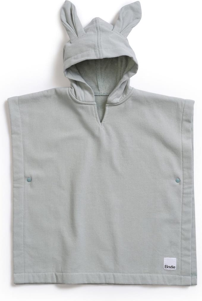 Elodie Bad Poncho Kinderen - Badponcho - Badcape - Poncho kind - 1-3 jaar - Mineral Green